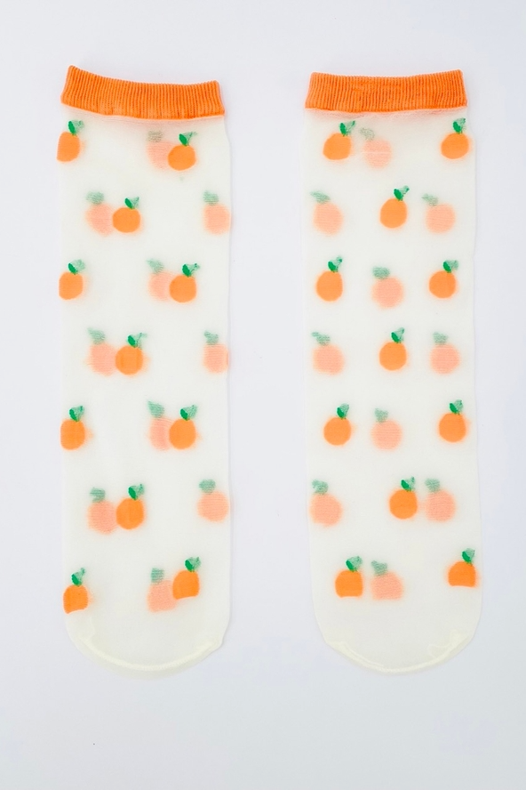 Apricots Fruit Socks
