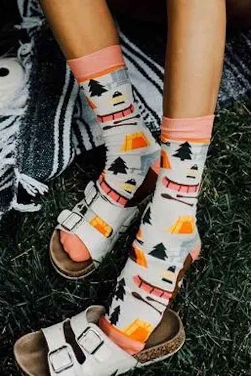 Happy Camper Crew Socks