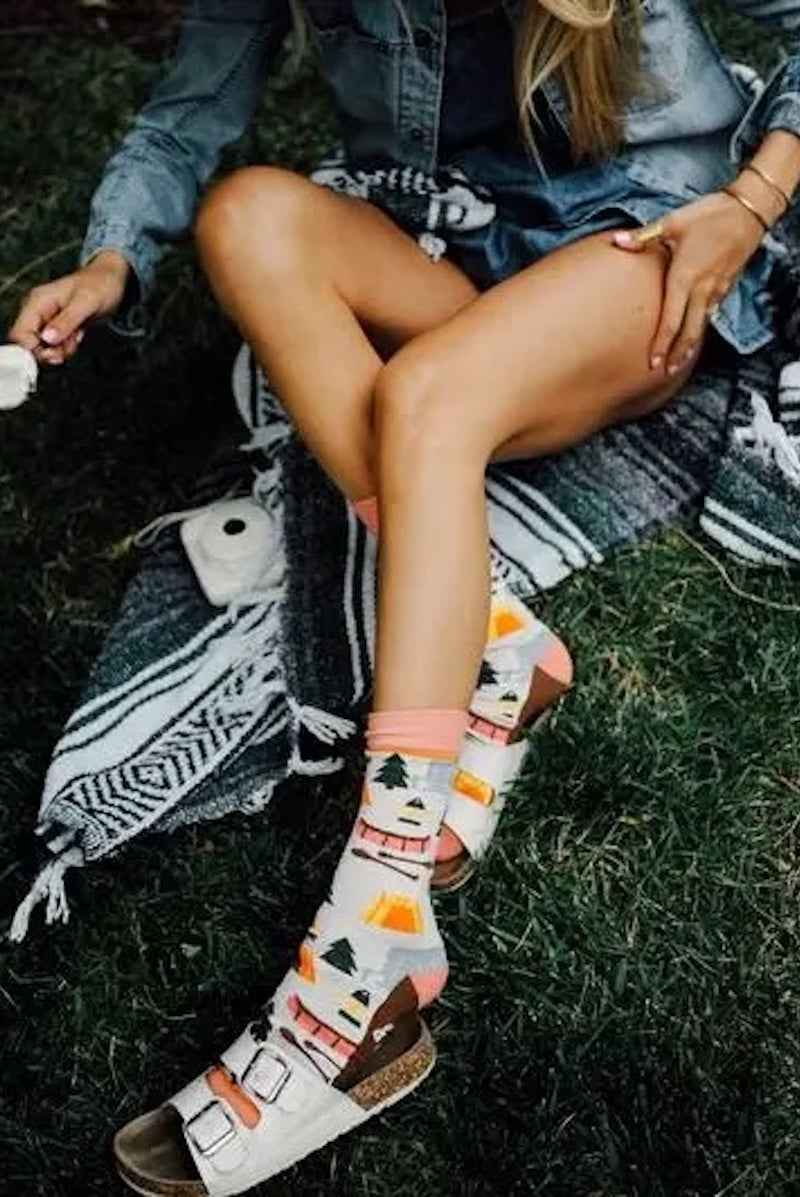 Happy Camper Crew Socks